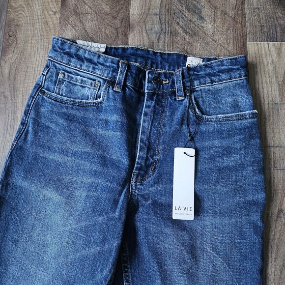 La Vie Rebecca Taylor High Rise Medium Wash Classic Denim Jeans Size 25 $195 - Picture 9 of 10